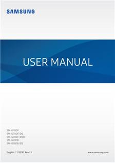 Samsung Galaxy S20 FE manual. Smartphone Instructions.
